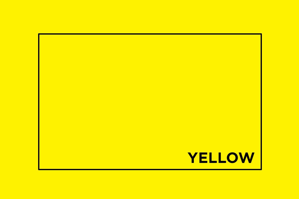 yellow test print