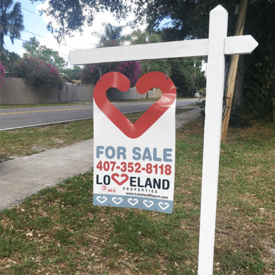 Loveland Properties Custom Real Estate Sign