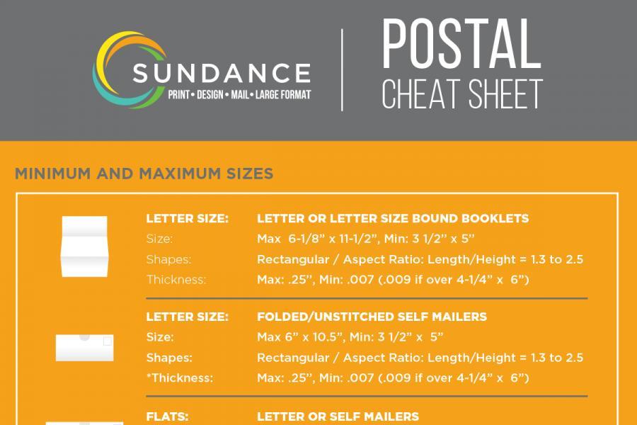 SunDance Postal Cheat Sheet