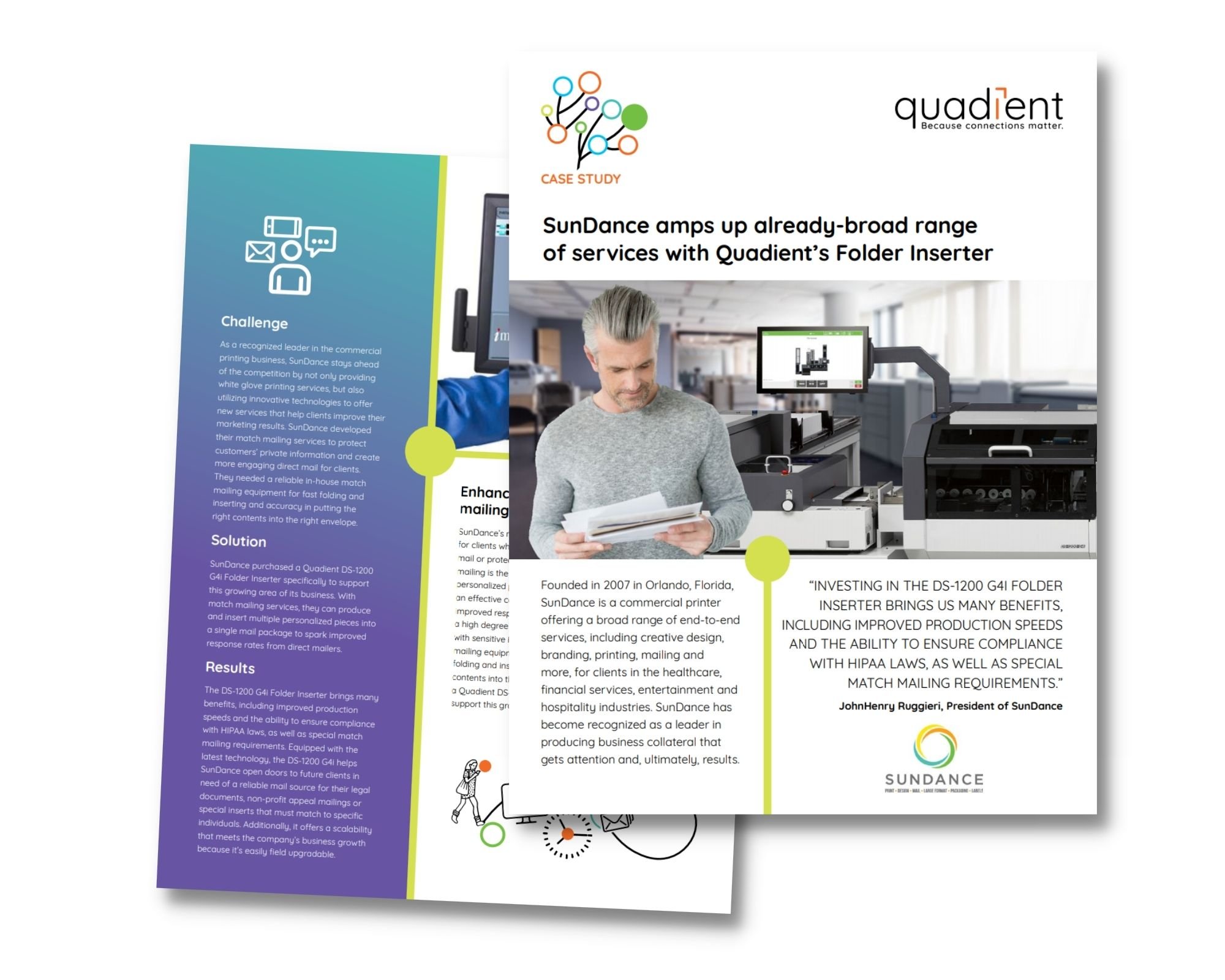 Quadient Case Study: SunDance amps up already-broad range of services with Quadient’s Folder Inserter