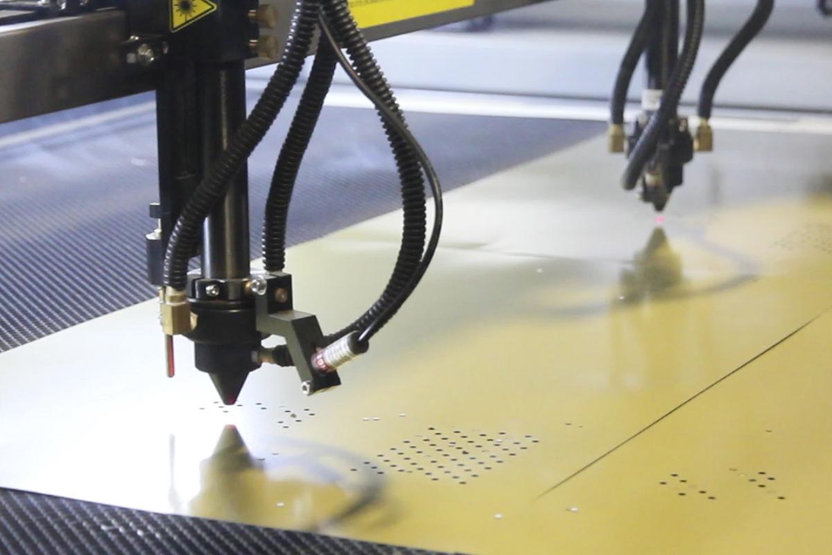 Dual Head 100 Watt Laser Cutter